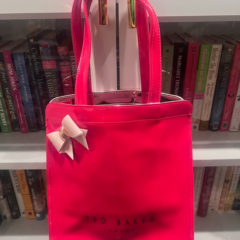 Vibrant Ted Baker Tote with Cream Bow Accent